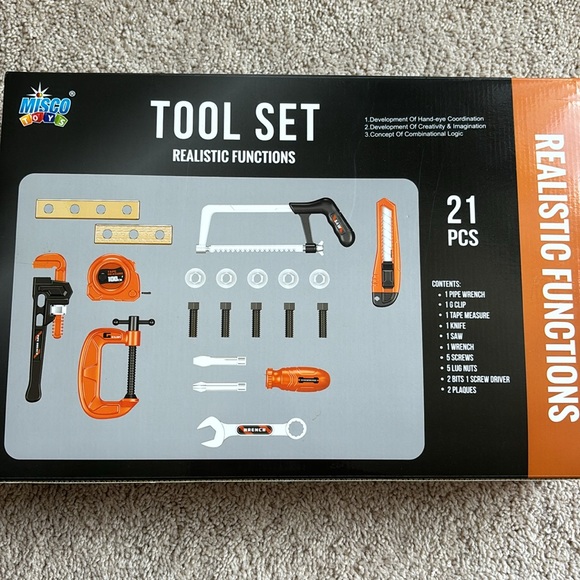 brand new Misco tool set realistic functions 21 pcs - Picture 2 of 3